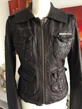 Superdry lederjacke bikerjacke gebraucht kaufen  Karlsruhe