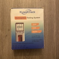 KuweiCheck Kit Medidor de Prueba de Hemoglobina con 25 Piezas Tiras, 25 Lancetas y 24 Tubos segunda mano  Embacar hacia Mexico