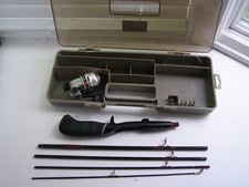 Vintage Daiwa Minicast-2 System Prata MC-2 Molinete Giratório Fundido com Vara e Estojo MC-59S comprar usado  Enviando para Brazil