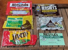 Lote de doces vintage bolsa CHOCOLATE CHIPS - Spartan, M&M’s, Mounds, Nestlé’s, Hersheys comprar usado  Enviando para Brazil