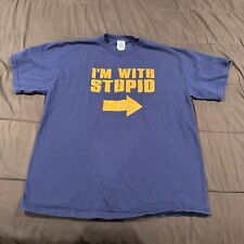 Stupid shirt navy for sale  Williamsport