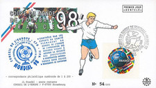 FIFA98-1 : FDC FRANCE 1er Jour "FIFA Coupe du Monde 1998 France / Football - FOO, usado comprar usado  Enviando para Brazil