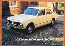 Triumph dolomite 1300 for sale  COLCHESTER