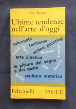 Gillo dorfles ultime usato  Roma