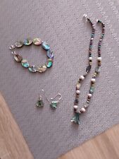 3tlg schmuckset abalone gebraucht kaufen  Schauenburg