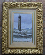 Phare aquarelle signee d'occasion  La Roche-Posay