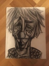 Magnifique dessin fusain d'occasion  Levens