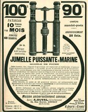 Publicité ancienne jumelles d'occasion  France
