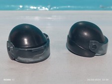 PLAYMOBIL X2 CASCOS NEGROS POLICIAS AGENTES ANTIDISTURBIOS POLICIA AGENTE SWAT comprar usado  Enviando para Brazil