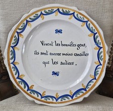 Rare ancienne assiette d'occasion  Roanne