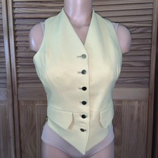 Colete Canário de Caça Raposa Marca Equestre 4/6R Botões Dourados Vintage 34R Lã comprar usado  Enviando para Brazil