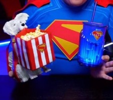 Balde de pipoca cripto filme Superman e conjunto de copos LED pré-venda Cinemark 11 de julho comprar usado  Enviando para Brazil