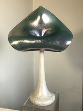JAQUETA DE VIDRO VINTAGE NO VASO PÚLPITO IRIDESCENTE AURENO 15" NÃO ASSINADO STUART ABELMAN comprar usado  Enviando para Brazil