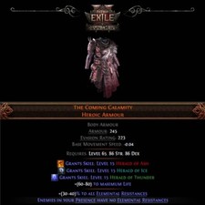 PATH OF EXILE 2 💎COMING CALAMITY 💎 3 HEROLDS BODY ARMOUR 💎 NOWA LIGA POE2 na sprzedaż  PL