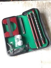 Usado, Conjunto de putter de golfe viagem escritório interior casa portátil parafuso na alça furo de madeira comprar usado  Enviando para Brazil