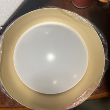 Luminária de teto 12 polegadas dourada e branca, usado comprar usado  Enviando para Brazil
