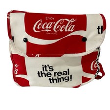 Mochila satchel vintage década de 1970 Coca-Cola "It's The Real Thing" vermelha e branca LEIA comprar usado  Enviando para Brazil