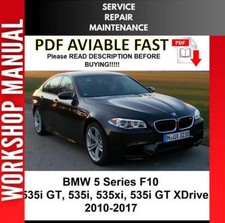 Usado, BMW F10 535i GT 535xi 535GT XDrive 2010 - 2017 MANUAL DE OFICINA DE REPARO DE SERVIÇO comprar usado  Enviando para Brazil