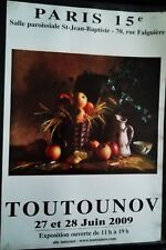 Toutounov affiche exposition d'occasion  Issy-les-Moulineaux
