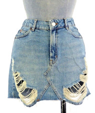 Denim skirt mini for sale  LIVERPOOL