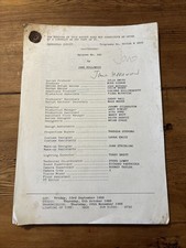 Eastenders rehearsal script for sale  TAUNTON