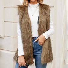 Women brown faux for sale  Hope