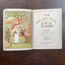 Old Arm Chair Mabel Warne 1886 G. Lambert Chromolitho Illustrated Book Children comprar usado  Enviando para Brazil