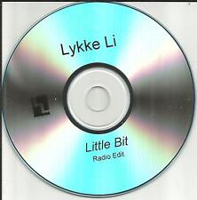 LYKKE LI Little Bit RARE RADIO EDIT Tst press PROMO Radio DJ CD single 2008 USA comprar usado  Enviando para Brazil