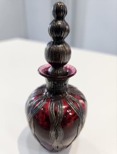Silver mounted cranberry for sale  MANCHESTER