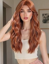 Perruque synthétique rousse d'occasion  Artix