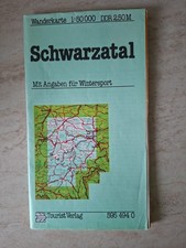 Wanderkarte ddr schwarzatal gebraucht kaufen  Großröhrsdorf