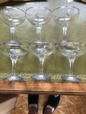 Babycham glasses white for sale  CLYNDERWEN