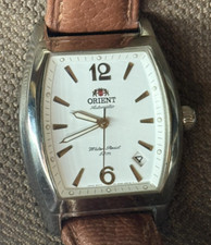 Relógio Vintage Orient Automático 5 Bar Data Masculino Pulseira Japão Couro 21J Raro comprar usado  Enviando para Brazil