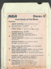 1972-73 Ford Family of Fine Music RCA Stereo 8-Track Tape PC8S-591 Play Tested comprar usado  Enviando para Brazil