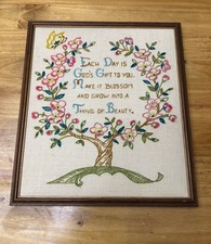 Vintage crewel wall for sale  Granville