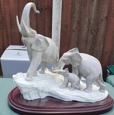 Lladro elephants walking for sale  BRIGG