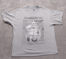 Camiseta Disney Big Hero 6 San Fransokyo Times Youth tamanho XL cinza, usado comprar usado  Enviando para Brazil