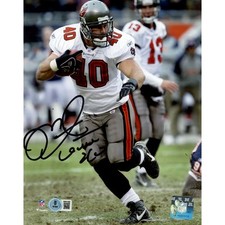 Foto autografada por Mike Alstott Tampa Bay Buccaneers 8x10 Beckett Witness 50187, usado comprar usado  Enviando para Brazil