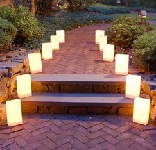 Kit de luminárias elétricas Lumabase novo com etiquetas branco, 10 unidades sacos plásticos para ambientes externos e cabo comprar usado  Enviando para Brazil