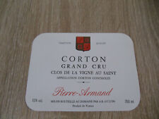 étiquette vin corton d'occasion  Sainte-Marie