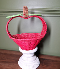 Vintage wicker red for sale  SIDMOUTH