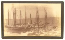 FOTO DE GABINETE H.Q. da década de 1880 FOTÓGRAFO MORTON, PROVIDÊNCIA, PORTO DE ILHA DE BLOCO, usado comprar usado  Enviando para Brazil