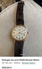Orologio oro anni usato  Cagliari
