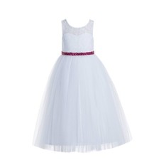 Lace tulle white for sale  Baldwin Park