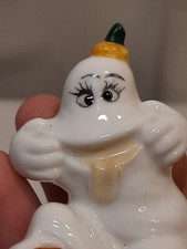 Fantasma de cerâmica com abóbora 2" rosto engraçado alto decoração de Halloween fofo comprar usado  Enviando para Brazil