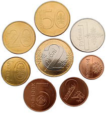 Używany, BIAŁORUŚ ZESTAW 8 MONET 1 KOPIEJA - 2 RUBLE 2009 UNC na sprzedaż  PL