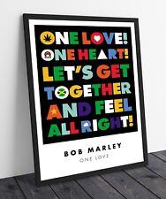 Bob Marley - Pôster Letra One Love - Obra de Arte Original - Vários Tamanhos de Impressão comprar usado  Enviando para Brazil