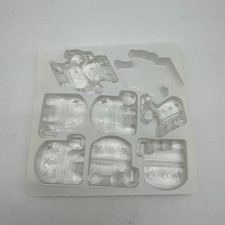Conjunto "Tic Tac Toe" Cristal Quinta Avenida - Dia da Eleição Política SOMENTE 8 Peças comprar usado  Enviando para Brazil