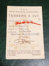 Tessera pnf opera usato  Arezzo