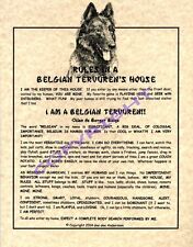 Rules belgian tervuren for sale  Seaboard